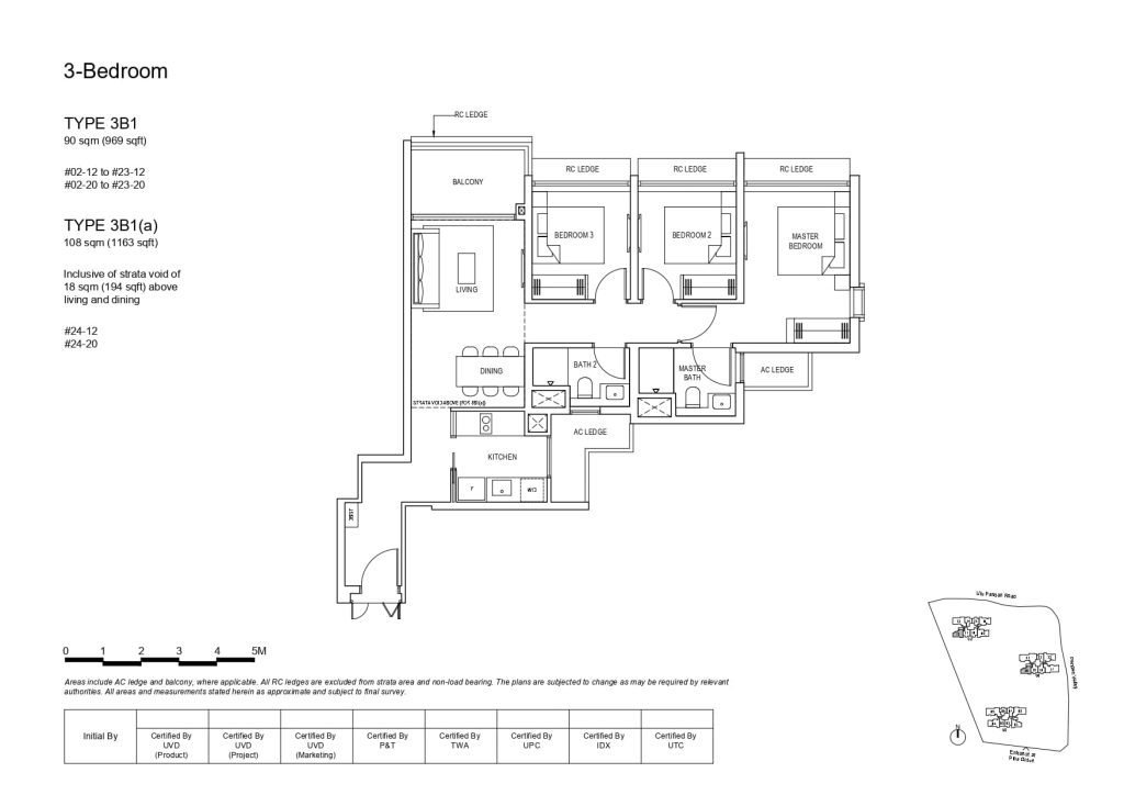 pinetree hill 3 bedroom floorplan