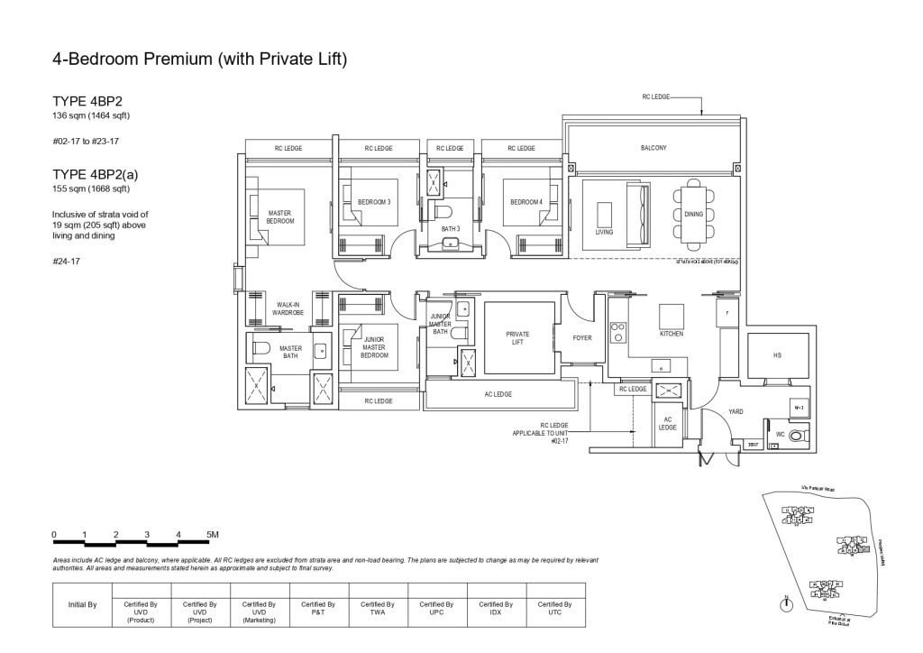 pinetree hill 4 bedroom premium private lift floorplan